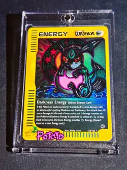 Pokemon Hand Draw DIY Skyridge Umbreon Holo E Energy Card🌙 - Image 1