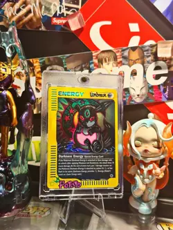 Pokemon Hand Draw DIY Skyridge Umbreon Holo E Energy Card🌙 - Image 2