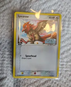 Pokemon TCG Spearow 61/100 Crystal Guardians Reverse Holo Card - Image 1
