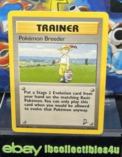 Pokemon Card TCG Base Set 2 Pokemon Breeder 105/130 WOTC 2000 N/MINT - FREE SHIP - Image 1