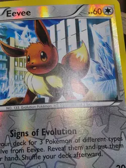 HP Eevee 90/116 Reverse Holo Rare Pokemon Card BW Plasma Freeze - Image 5