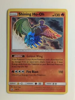 Near Mint 2017 Pokemon Shining Legends ETB Shining Ho-Oh SM70 Promo - Image 1
