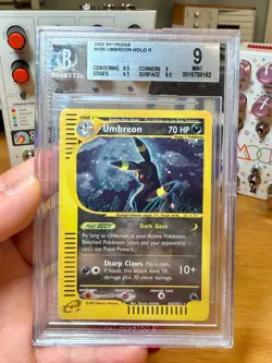 2003 POKEMON SKYRIDGE #H30 UMBREON HOLO OG Moonbreon BGS 9 psa mint - Image 1