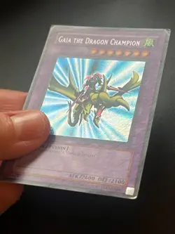 Gaia the Dragon Champion LOB-125 Secret Rare Unlimited Heavy Play Yugioh - Image 5