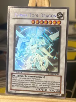 Power Tool Dragon RGBT-EN042 Ghost Rare 1st Edition EURO Light Play+ Yugioh - Image 1