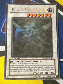 Power Tool Dragon RGBT-EN042 Ghost Rare 1st Edition EURO Light Play+ Yugioh - Image 2
