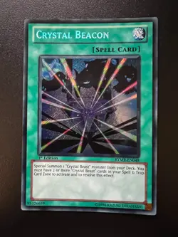 Crystal Beacon RYMP-EN048 Secret Rare 1st Edition Near Mint Yugioh - Image 1
