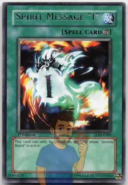 Spirit Message "I" LON-E089 Rare 1st Edition LP Yugioh - Image 1