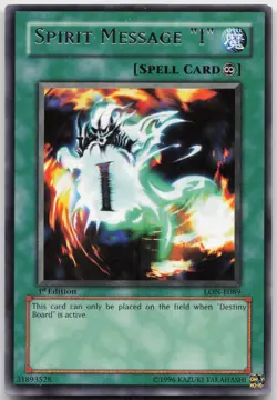 Spirit Message "I" LON-E089 Rare 1st Edition LP Yugioh - Image 2