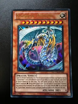 Rainbow Dragon LCGX-EN162 Ultra Rare Unlimited Near Mint Yugioh - Image 1