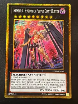 Number C15: Gimmick Puppet Giant Hunter PGLD-EN019 Gold Secret UNL NM Yugioh - Image 1