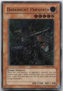 Darknight Parshath PTDN-EN082 Ultimate Rare Unlimited MP Yugioh - Image 2