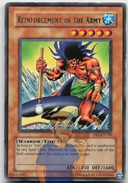 The Legendary Fisherman DB1-EN190 (Reinforcement of the Army Misprint) MP Yugioh - Image 1