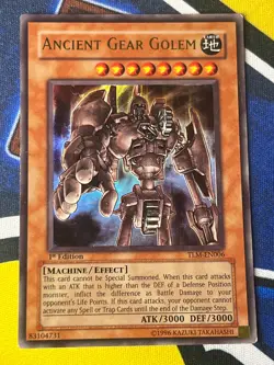 Ancient Gear Golem TLM-EN006 Ultra Rare 1st Edition EURO Light Play+ Yugioh - Image 2
