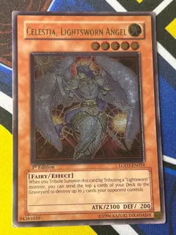 Celestia, Lightsworn Angel LODT-EN024 Ultimate 1st Edition EURO LP+ Yugioh - Image 2