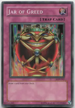 Jar of Greed LON-047 Super Rare Unlimited LP Yugioh - Image 2