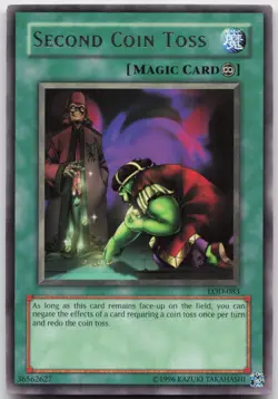 Second Coin Toss LOD-083 Rare Unlimited NM Yugioh - Image 2