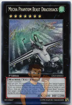 Mecha Phantom Beast Dracossack LTGY-EN053 Secret Rare 1st Edition NM Yugioh - Image 1
