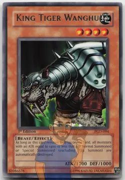 King Tiger Wanghu PGD-004 Rare 1st Edition NM Yugioh - Image 1