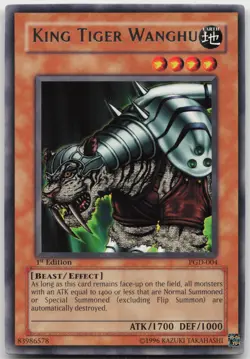 King Tiger Wanghu PGD-004 Rare 1st Edition NM Yugioh - Image 2