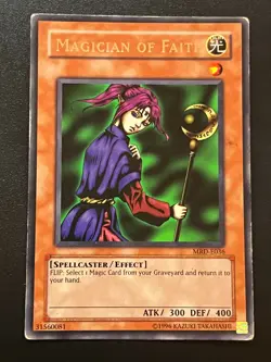 Magician of Faith MRD-E036 Rare Unlimited Moderate Play Yugioh - Image 1