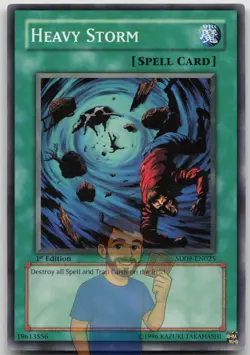 Heavy Storm SD09-EN025 Common 1st Edition LP Yugioh - Image 1