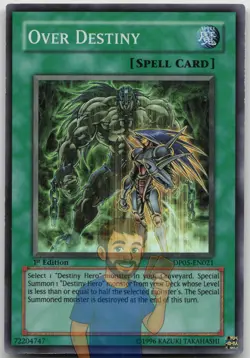 Over Destiny DP05-EN021 Super Rare 1st Edition LP Yugioh - Image 1