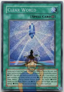 Clear World SOVR-EN099 Secret Rare Unlimited LP Yugioh - Image 1