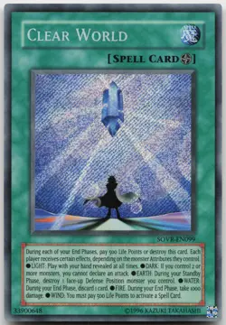 Clear World SOVR-EN099 Secret Rare Unlimited LP Yugioh - Image 2