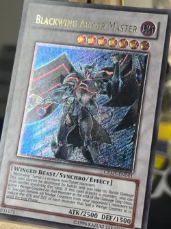 Blackwing Armor Master CRMS-EN041 Ultimate Rare UNL EURO Near Mint Yugioh - Image 3