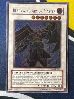 Blackwing Armor Master CRMS-EN041 Ultimate Rare UNL EURO Near Mint Yugioh - Image 4