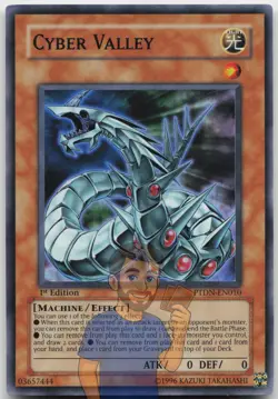 Cyber Valley PTDN-EN010 Super Rare 1st Edition LP Yugioh - Image 1