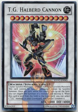 T.G. Halberd Cannon EXVC-EN043 Ultra Rare Unlimited LP Yugioh - Image 1