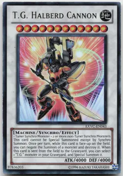 T.G. Halberd Cannon EXVC-EN043 Ultra Rare Unlimited LP Yugioh - Image 2