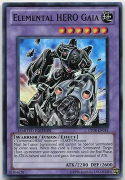 Elemental HERO Gaia CT08-EN011 Super Rare Limited Edition NM Yugioh - Image 2