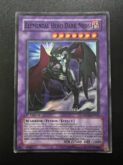 Elemental Hero Dark Neos DP03-EN014 Super Rare 1st Edition Moderate Play Yugioh - Image 1
