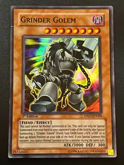 Grinder Golem DP07-EN009 Super Rare 1st Edition Heavy Play Yugioh - Image 1