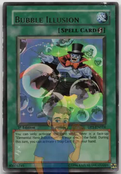 Bubble Illusion DP1-EN024 Ultra Rare 1st Edition MP Yugioh - Image 1