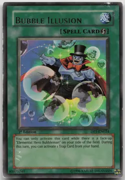 Bubble Illusion DP1-EN024 Ultra Rare 1st Edition MP Yugioh - Image 2
