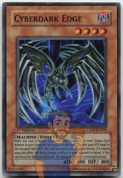 Cyberdark Edge CDIP-EN002 Super Rare 1st Edition NM Yugioh - Image 1