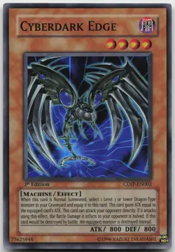 Cyberdark Edge CDIP-EN002 Super Rare 1st Edition NM Yugioh - Image 2