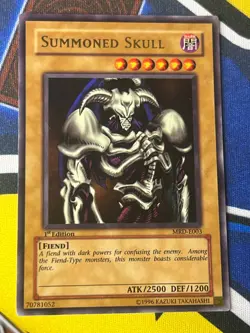 Summoned Skull MRD-E003 Ultra Rare 1st Edition Moderate Play Yugioh - Image 3