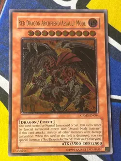 Red Dragon Archfiend/Assault Mode CRMS-EN004 Ultimate UNL EURO NM Yugioh - Image 2