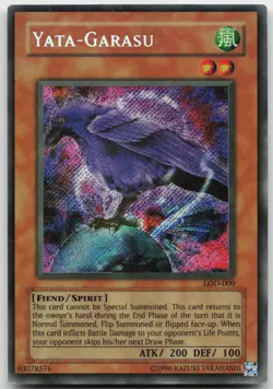 Yata-Garasu LOD-000 Secret Rare Unlimited MP Yugioh - Image 2
