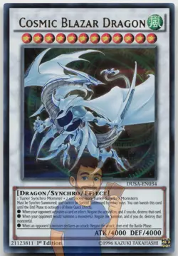 Cosmic Blazar Dragon DUSA-EN034 Ultra Rare 1st Edition NM Yugioh - Image 1