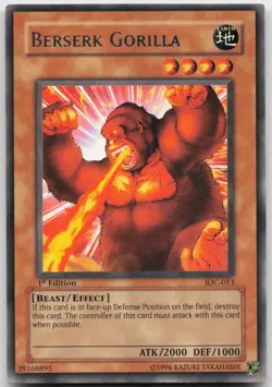 Berserk Gorilla IOC-013 Rare 1st Edition NM Yugioh - Image 2