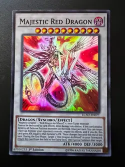 Majestic Red Dragon LC5D-EN071 Super Rare 1st Edition Near Mint Yugioh - Image 1