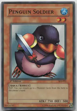 Penguin Soldier SDJ-022 Super Rare 1st Edition NM Yugioh - Image 2