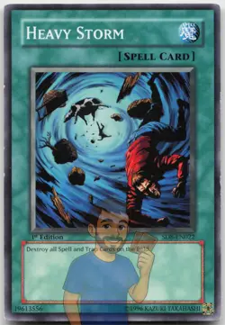 Heavy Storm SD8-EN022 Common 1st Edition LP Yugioh - Image 1