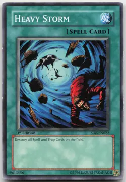 Heavy Storm SD8-EN022 Common 1st Edition LP Yugioh - Image 2